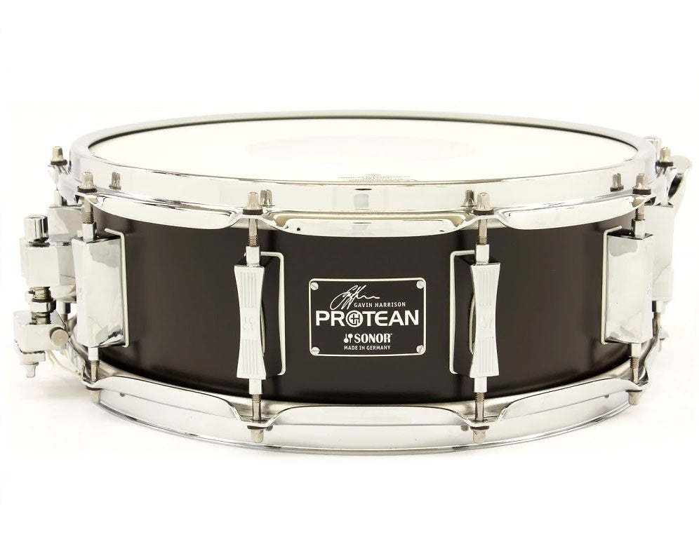 Sonor Gavin Harrison Protean 14x5.25 Black Lacquer Standard Snare Drum (Drum Only) Authorized Dealer
