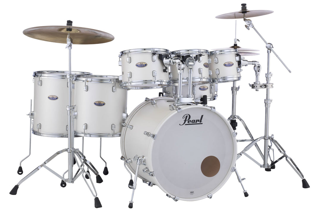 Pearl Decade Maple Satin White 7pc 22x18 8x7 10x7 12x8 14x14 16x16 14x5.5 Drums | Authorized Dealer