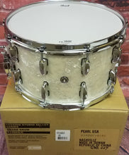 Load image into Gallery viewer, Pearl Session Studio Select Nicotine White Marine Pearl 14x8 Snare Drum NEW Authorized Dealer
