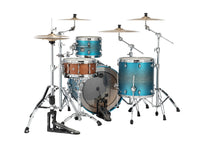Load image into Gallery viewer, Mapex Saturn Evolution Hybrid Exotic Azure Burst Lacquer Organic Rock Drums &amp; BAGS 22x16,12x8,16x16
