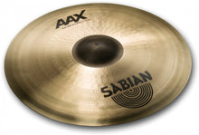 Load image into Gallery viewer, Sabian AAX 21&quot; Raw Bell Dry Ride Cymbal Natural Finish | Bundle &amp; Save| Made in Canada | Auth Dealer

