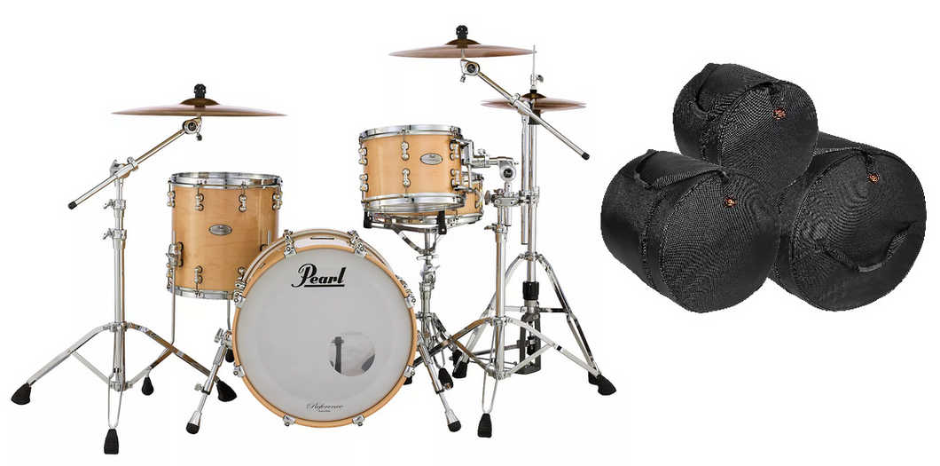 Pearl Reference Pure Drum Set Natural Maple 20x14 12x8 14x14 +Free Gig Bags | NEW Authorized Dealer