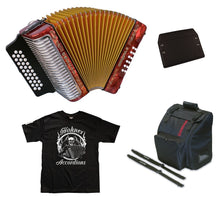 Load image into Gallery viewer, Hohner Corona II 3500FR FBbEb FBE FA Red  Pearl Accordion Acordeon +Bag,Pad,Straps,DVD,TShirt Dealer
