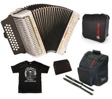 Load image into Gallery viewer, Hohner Corona II Classic FBE Fa White Blanca Accordion Acordeon +Case,Bag, Straps,Pad,Shirt | Dealer
