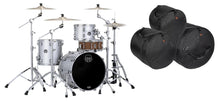Load image into Gallery viewer, Mapex Saturn Evolution Hybrid Iridium Silver Lacquer Straight Ahead Drum Kit +BAGS 20x16,12x8,14x14 Auth Dealer
