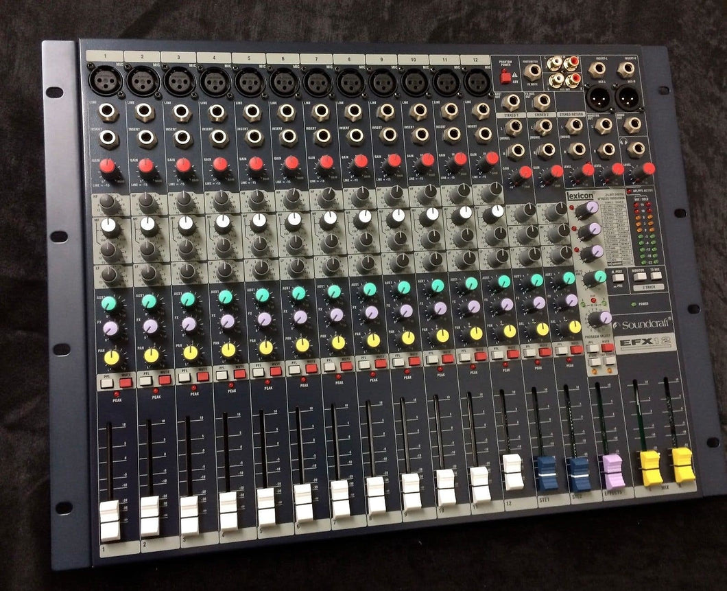 Soundcraft EFX12 Effects 12 Channel Mixer | Worship/Bands/Theaters Flat Rate Ship Authorized Dealer