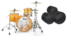 Load image into Gallery viewer, Pearl Crystal Beat 24x14_13x9_16x15 Tangerine Glass Drum Shells BAGS Special Order Authorized Dealer
