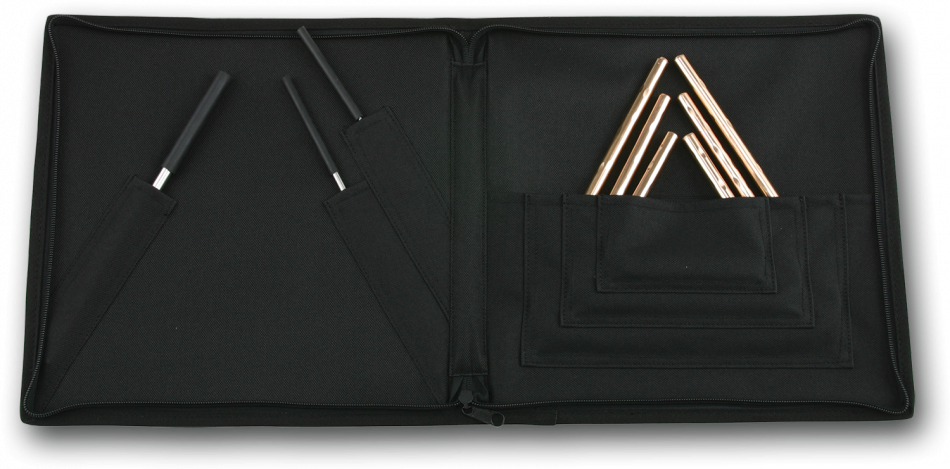 Sabian Hand Hammered Triangles & Striker Set w/Attache Case 61140H Triangle Pack | Authorized Dealer
