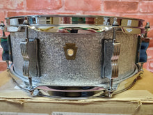 Load image into Gallery viewer, Ludwig Legacy Mahogany 5x14 Silver Sparkle 8-Lug Snare Drum | Authorized Dealer
