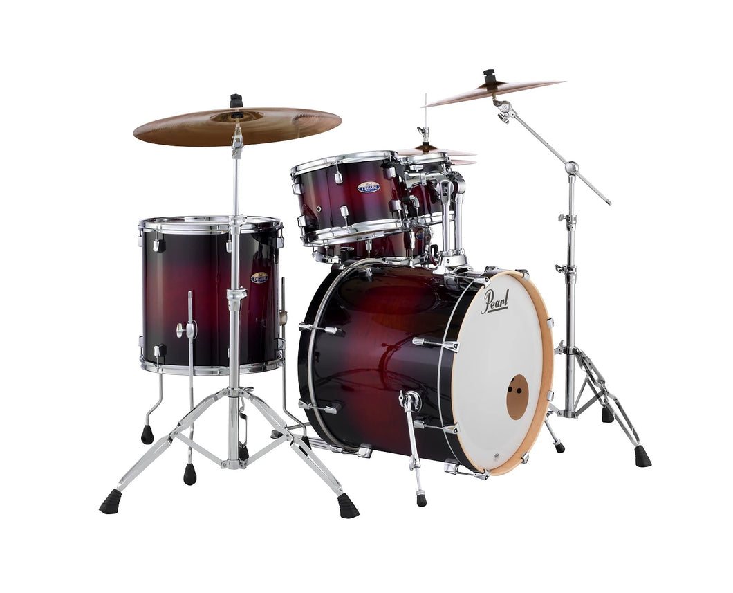 Pearl Decade Maple Gloss Deep Redburst 22x18/10x7/12x8/16x16/14x5.5 5pc Drum Set | Authorized Dealer