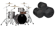 Load image into Gallery viewer, Mapex Saturn Evolution Hybrid Gun Metal Lacquer Straight Ahead Drums BAGS 20x16, 12x8, 14x14 Authorized Dealer
