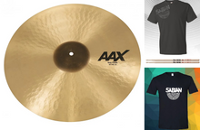 Load image into Gallery viewer, Sabian AAX 19&quot; THIN Crash Cymbal Natural Finish Bundle &amp; Save | Made in Canada | Authorized Dealer
