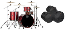 Load image into Gallery viewer, Mapex Saturn Evolution Hybrid Tuscan Red Lacquer Organic Rock 3pc Drum Set +Bags 22x16_12x8_16x16 Auth Dealer
