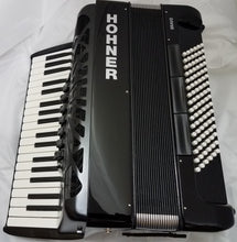 Load image into Gallery viewer, Hohner Bravo III 96 Bass Black Piano Accordion Acordeon +GigBag, Straps NEW Authorized Dealer
