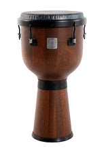 Load image into Gallery viewer, Gon Bops 10&quot; Mariano Series Djembe Hand Drum Durian Wood &amp; Remo Black Suede Head | Authorized Dealer
