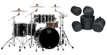 Load image into Gallery viewer, Mapex Saturn Evolution Workhorse Birch Piano Black Lacquer Drum 5pc Kit 22x18,10x8,12x9,14x14,16x16
