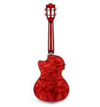 Load image into Gallery viewer, Lanikai Quilted Maple Red Stain Acoustic/Electric Tenor Ukulele | Free Case | NEW Authorized Dealer
