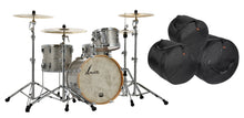 Load image into Gallery viewer, Sonor Vintage Series Vintage Silver Glitter 22x14, 13x8, 16x14 w/Mount Drums +Free Bags Shell Pack NEW Authorized Dealer
