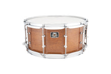 Load image into Gallery viewer, Ludwig Universal Wood 6.5x14&quot; Mahogany Snare Drum Triple Flange Hoops Tube Lugs | Authorized Dealer
