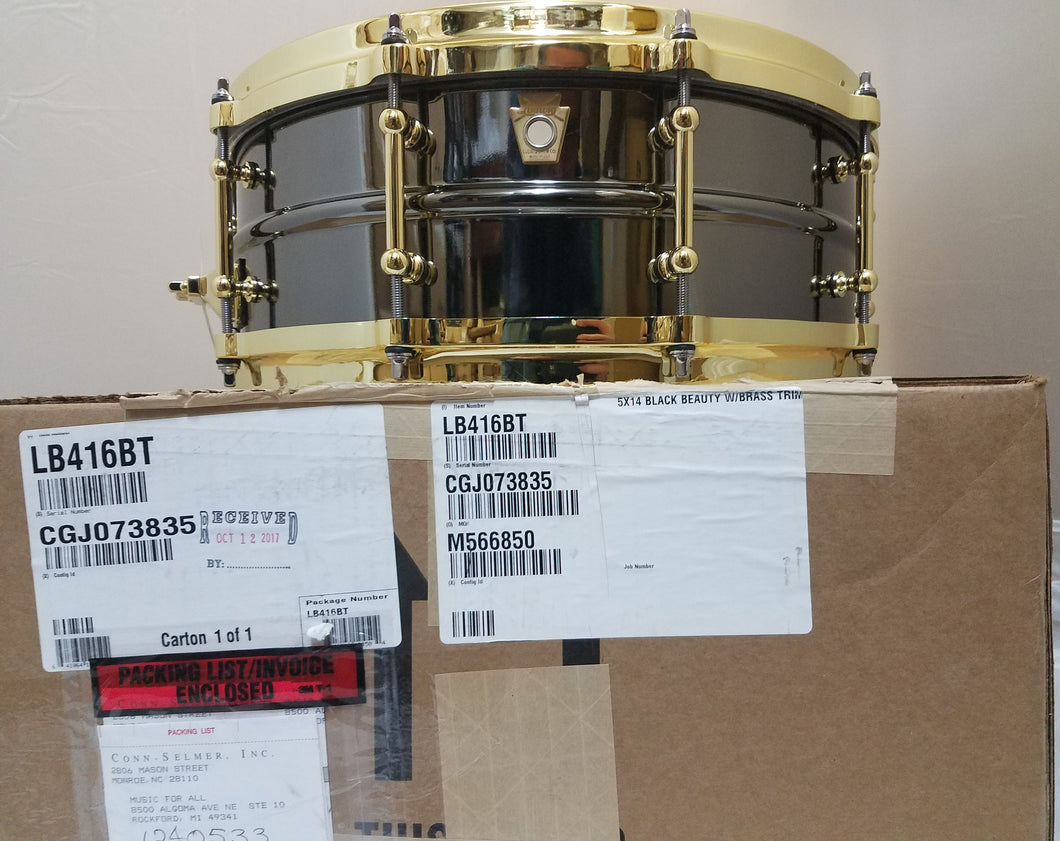 Ludwig LB416BT *Yes - In Stock Now* Black Beauty 5x14