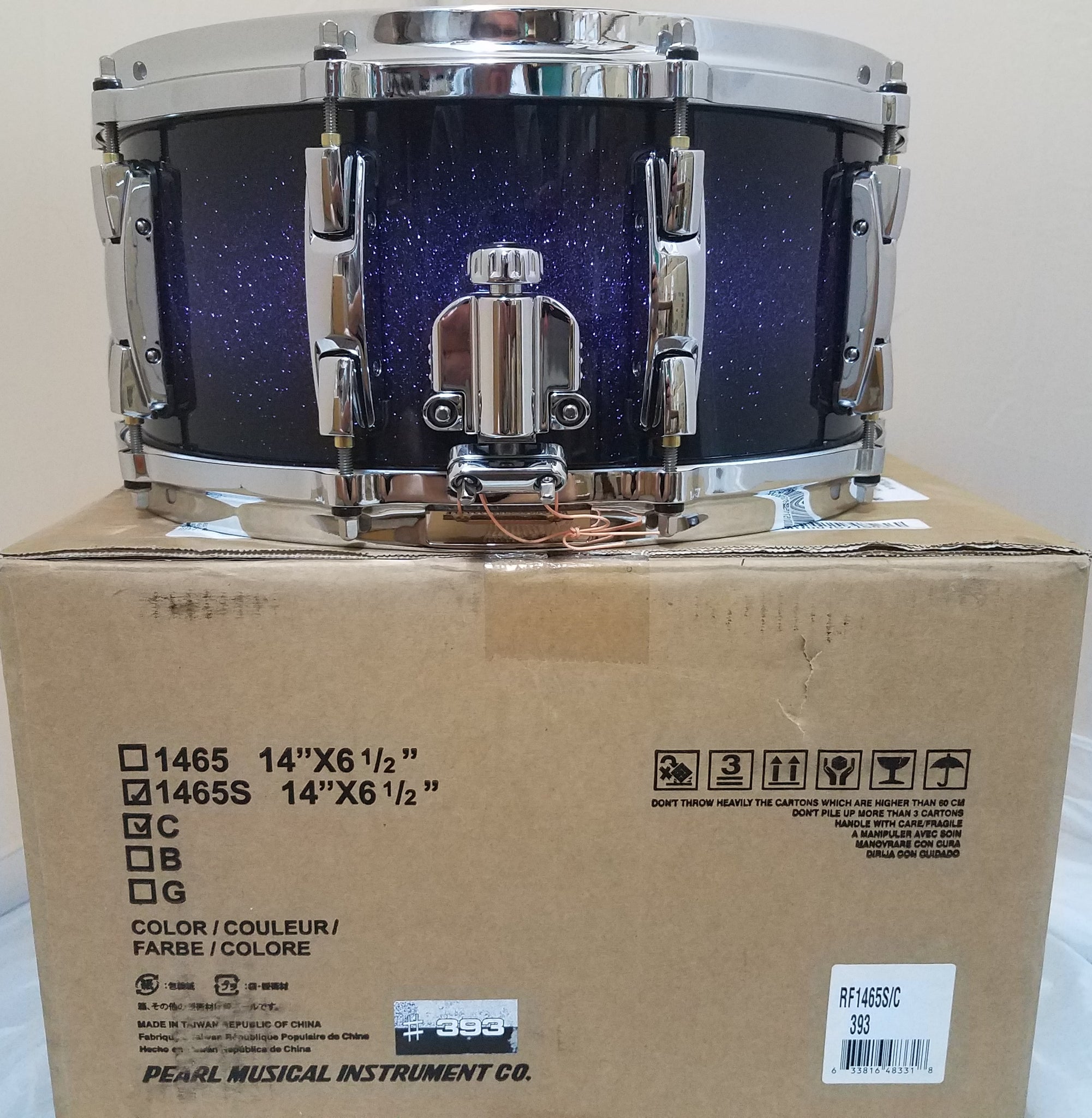 Pearl Pearl Reference 14 x 5 20-Ply Snare Drum, Purple Craze