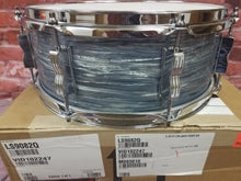 Load image into Gallery viewer, Ludwig Legacy Mahogany Reissue Vintage Blue Oyster Jazz Fest 5.5x14 Snare Drum Special Order NEW Authorized Dealer
