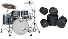 Load image into Gallery viewer, Pearl Session Studio Select Black Mirror Chrome 20/10/12/14/16 Drums +FREE GigBags Authorized Dealer
