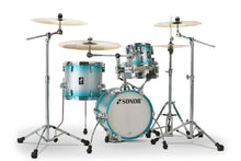 Load image into Gallery viewer, Sonor AQ2 Aqua Silver Lacquer MARTINI 14x13_13x12_8x7_12x5 Drum Shell Pack +Throne Authorized Dealer
