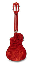 Load image into Gallery viewer, Lanikai Quilted Maple Red Stain Acoustic/Electric Concert Ukulele +Free Case | NEW Authorized Dealer
