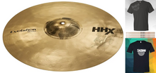 Load image into Gallery viewer, Sabian HHX 21&quot; Evolution Ride Brilliant Finish Cymbal +Shirt/2x Sticks Bundle | Authorized Dealer
