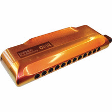 Load image into Gallery viewer, Hohner CX12 Jazz Red Gold Fade Chromatic Harmonica Cromatica | 2-Day Ship/World | Authorized Dealer
