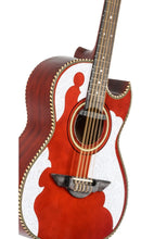 Load image into Gallery viewer, H Jimenez Bajo Quinto El Patron Acoustic/Electric Transparent Red +GigBag &amp; Stand Authorized Dealer
