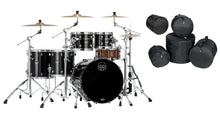 Load image into Gallery viewer, Mapex Saturn Evolution Workhorse Maple Piano Black Lacquer 5pc Drum Kit 22x18,10x8,12x9,14x14,16x16
