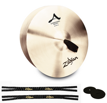Load image into Gallery viewer, Zildjian 18&quot; A Symphonic French Cymbal Pair (2) Band &amp; Orchestra FREE Straps/Pads Authorized Dealer
