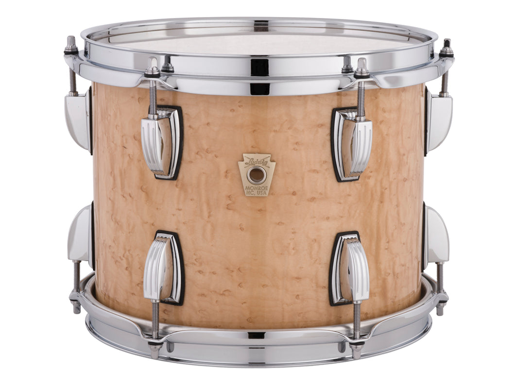 Ludwig Classic Maple Birdseye Maple Full-Face In/Out Finish Downbeat 14x20_8x12_14x14 Custom Drums