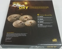 Load image into Gallery viewer, Zildjian K Custom Special Dry 4 Cymbal Set: 14&quot; Hats/16&quot;+18&quot; Crash/ 21&quot; Ride +BAG Authorized Dealer
