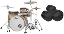 Load image into Gallery viewer, Pearl Masters Complete 22x16_12x8_16x16 Satin Natural Burst Drums Shell Pack +Bags Authorized Dealer
