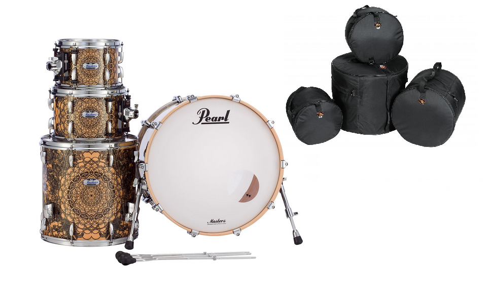 Pearl Masters Complete Cain and Abel 22x18_10x7_12x8_16x16 Drum Set +FREE Bags NEW Authorized Dealer