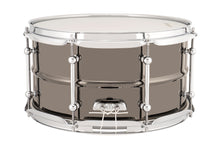 Load image into Gallery viewer, Ludwig Universal Metal 7x13&quot; Black Brass Snare Drum w/Chrome-Plated Triple Flange Hoops Auth Dealer

