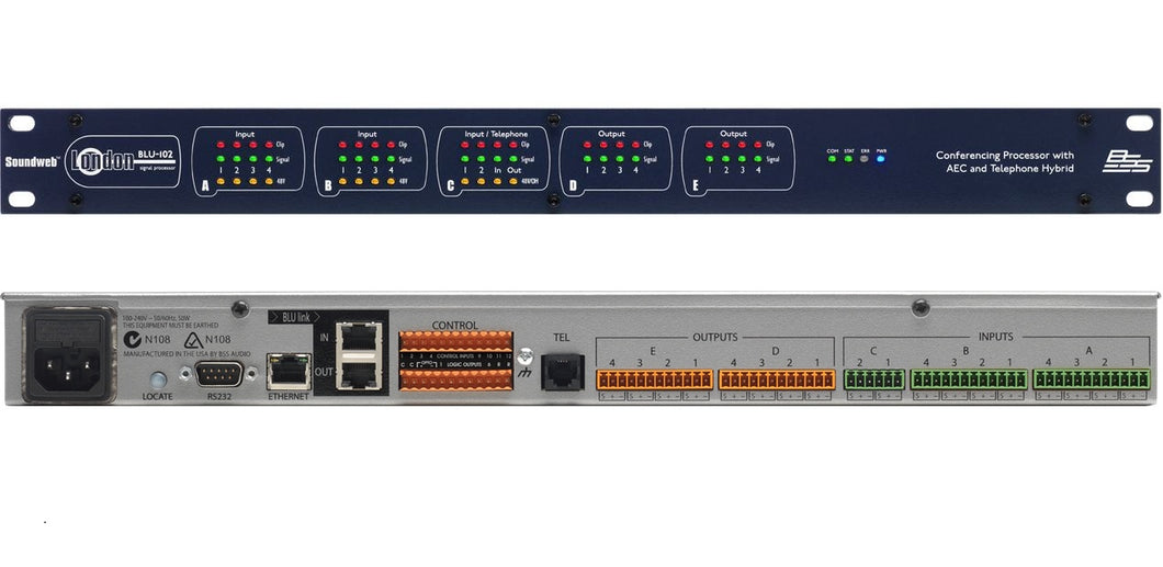 BSS Soundweb London Conferencing Processor AEC Telephone Hybrid | 2-Day Ship | NEW Authorized Dealer