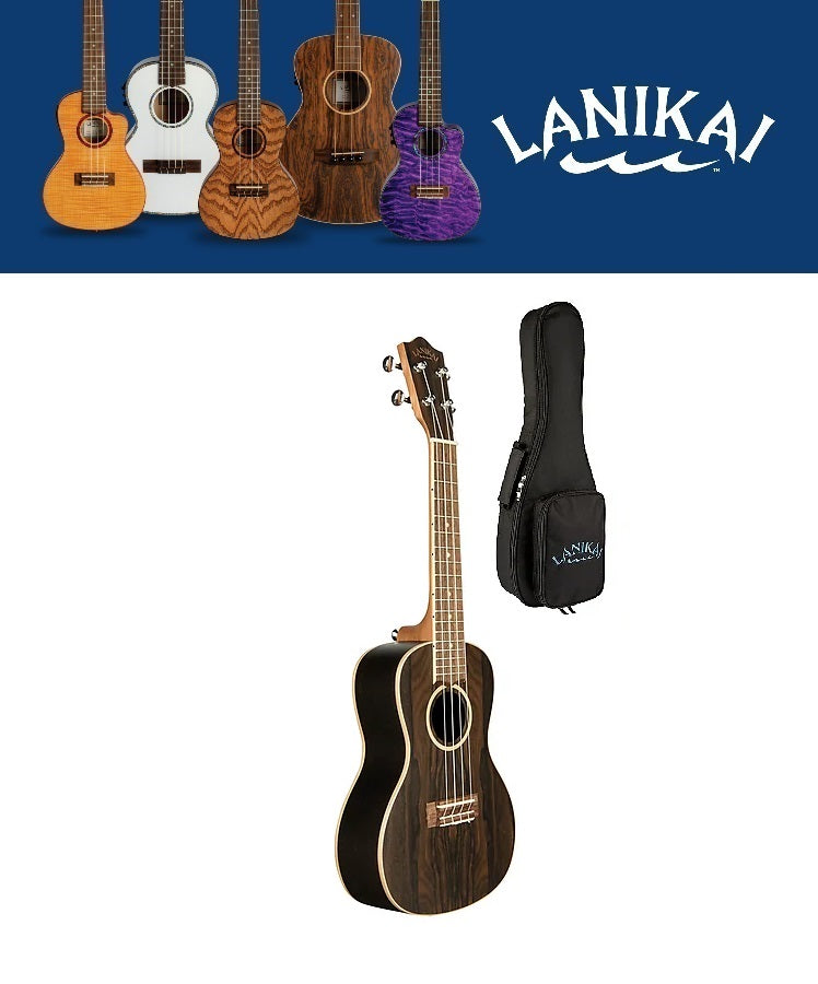 Lanikai ZR-T Ziricote Tenor Acoustic Ukulele +FREE Bag and Shipping | NEW | Authorized Dealer