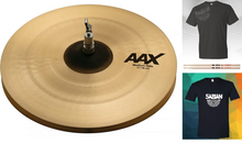 Load image into Gallery viewer, Sabian AAX 15&quot; Medium Hi Hats Cymbals Natural Finish Bundle &amp; Save Made in Canada Authorized Dealer
