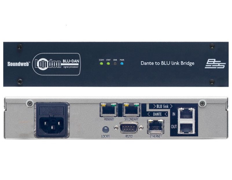 BSS BLU-DAN Pro Audio Soundweb London Dante to BLU link Bridge | NEW Authorized Dealer