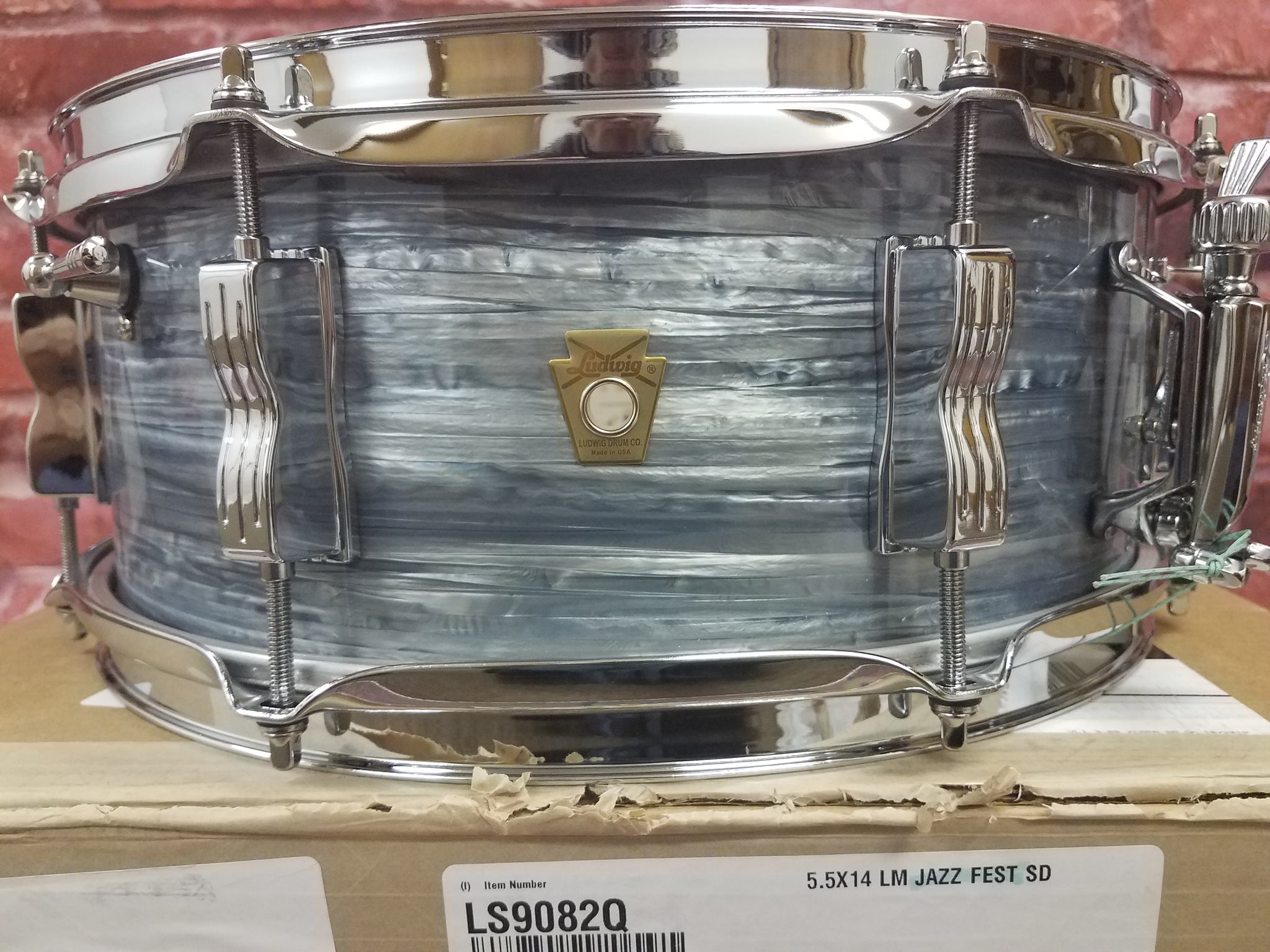 Ludwig Legacy Mahogany Reissue Vintage Blue Oyster Jazz Fest 5.5x14 Snare  Drum Special Order NEW Authorized Dealer